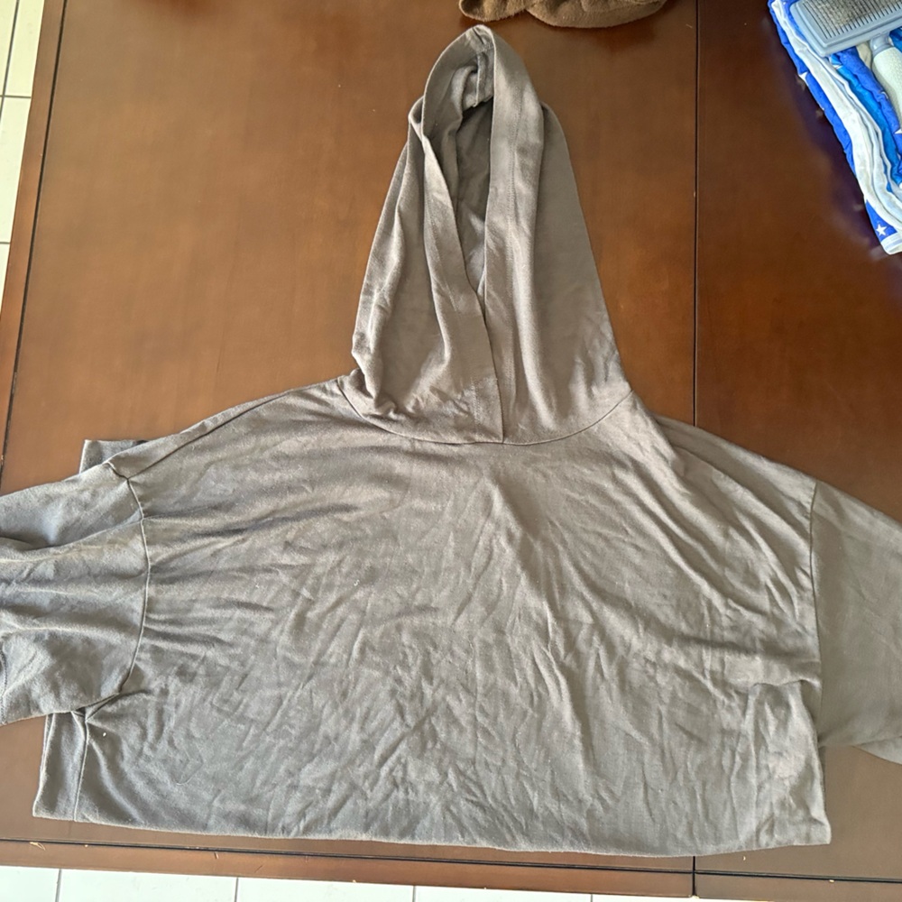 LuLaRoe Frankie Women's Gray Hooded Top